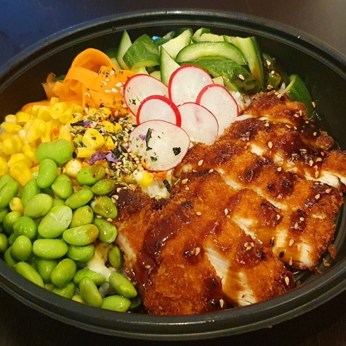 Poke Bowl Japanse fried chicken